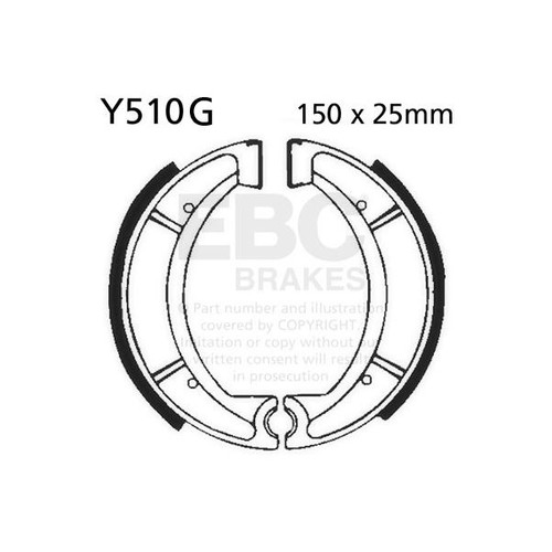 Ebc grooved brake shoe - ebc,