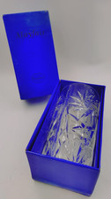 Vintage Bohemia Mayfair Hand Cut 24% Lead Crystal Vase 24cm Height In Box