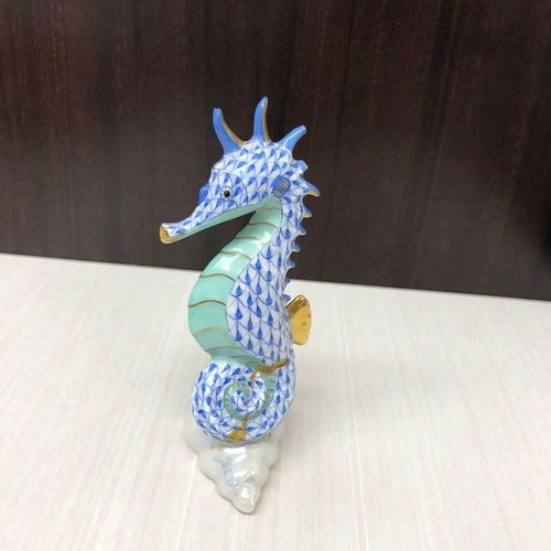 Herend figurine blue - herend,