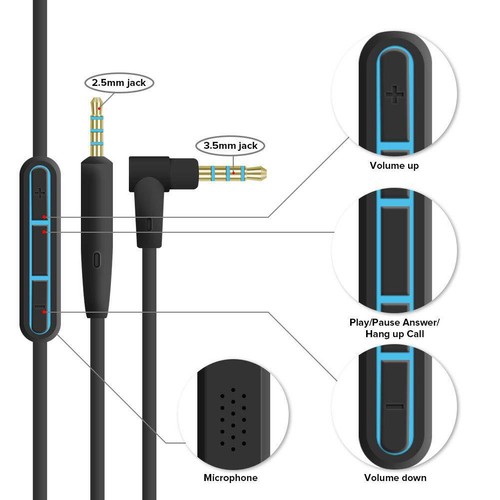Replacement audio cable wire - replacement,