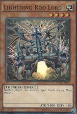YU-GI-OH CARD: LIGHTNING ROD LORD - SUPER RARE - SECE-EN037