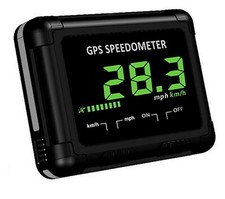HP02 Speedo - GPS LCD Speedometer | mph | kph Car Boat Motorcyle Bike 999.9 mph