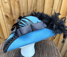 Stunning Blue Black Tricorn