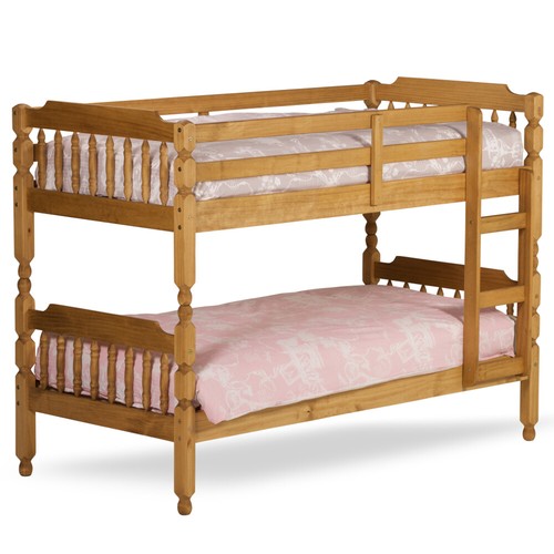 Wooden bunk bed - bed,, pine