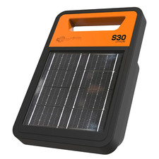 Gallagher S30li Solar Energiser Electric Fence 0.3J Up to 10km w/ 3.8w Panel
