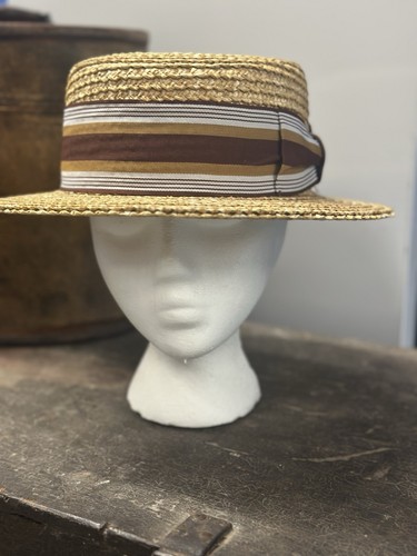 Busque straw boater - boater, hat