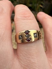 Victorian 18ct gold ruby - gold, and