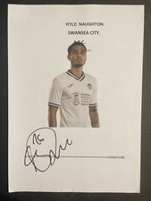 Kyle Naughton / Swansea City Fc Signed Picture