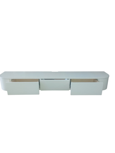 160cm white floating - white, wall