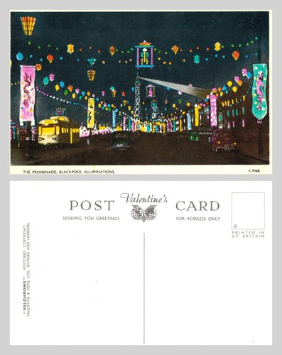 Vintage postcard blackpool - postcard,