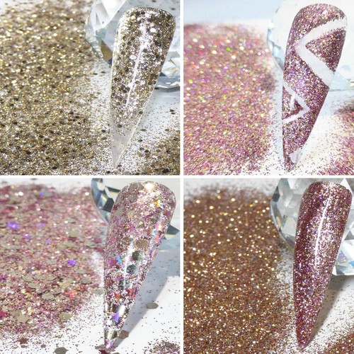 Nail art glitter champagne - art,