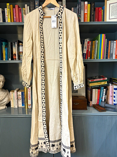 Mango beige linen shirt - mango,