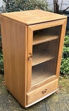 FINE  MODERN SINGLE DOOR  ERCOL HIFI CABINET VERY CLEAN CONDITION, WE DELIVER