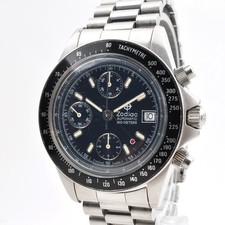 [Overhauled!] Zodiac Chronograph 406.32.12 Red Dot Valjoux 7750 Men's Watch 40mm