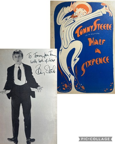 Tommy steele signed half - signed, a