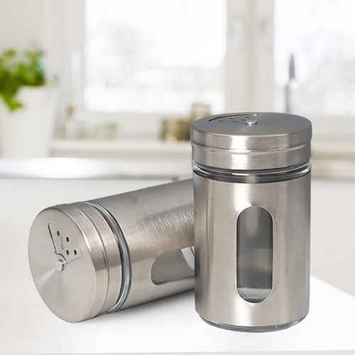 Salt and pepper shakers pots - and,