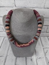 Multicolour Beaded Bead Chunky statement necklace costume jewellery 