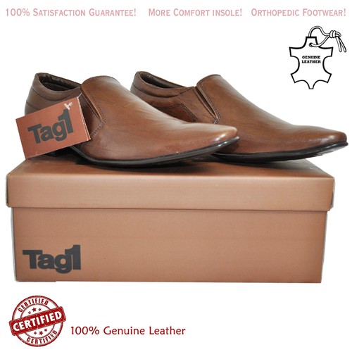 Mens leather slip - leather, on