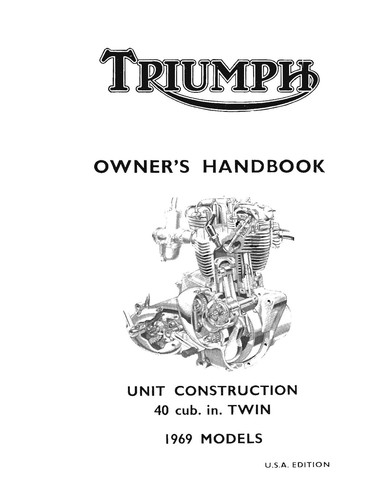 Triumph owners manual book - manual,