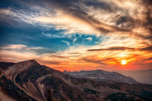 Stunning sunset canvas print - sunset,
