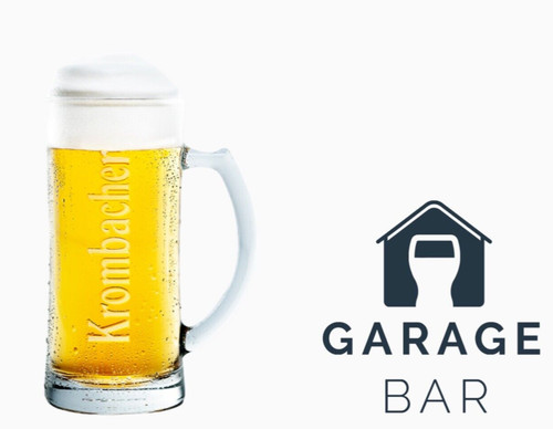 Single krombacher beer glass - single,