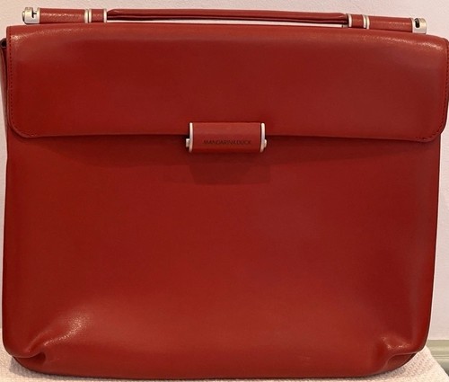 Mandarina duck red leather top - mandarina,