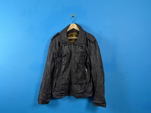 Superdry mens leather jacket - mens,