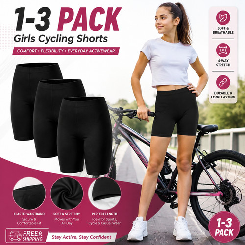 Pack girls cycling shorts - girls,