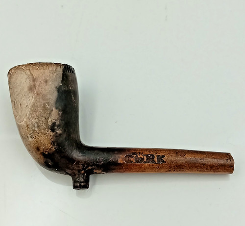 Antique irish clay pipe cork - antique,