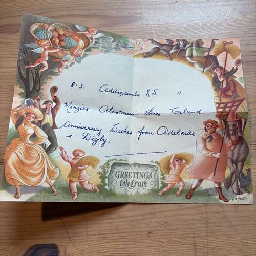 1952 gpo greetings telegram - 1952, to