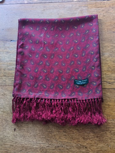 Tootal paisley scarf burgundy - paisley,