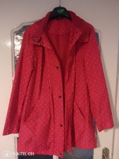 Ladies Red Rain Coat