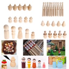 1Set Wooden Peg Dolls