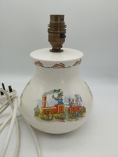 Vintage Royal Doulton Bunnykins Ceramic Electric Nursery Lamp England Retro