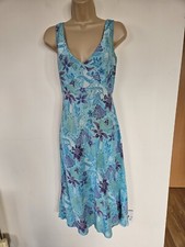 East Teal Blue Floral 100%