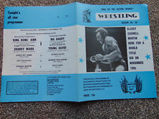 British wrestling programme (Dynamite Kid, Caswell Martin, Bath 12/11/80)