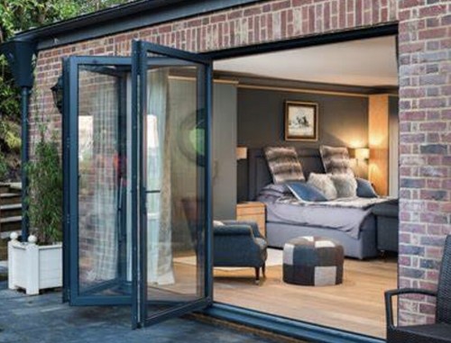 Bifold aluminum patio - , door