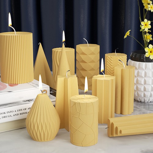 Geometric silicone candle - geometric,