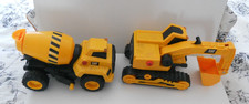 Caterpillar Power Haulers Excavator & Cement mixer Interactive Toy/Sounds/Lights