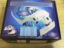 Eyeglasses bracket/headband interchangeable magnifier with 2LED (upgrade version