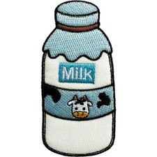 Milk Bottle Patch Iron Sew On