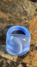 Blue Murano Glass  Ring 7.5 L