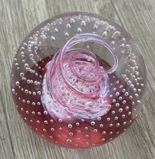 Vintage Caithness Cauldron Art Glass Paper Weight