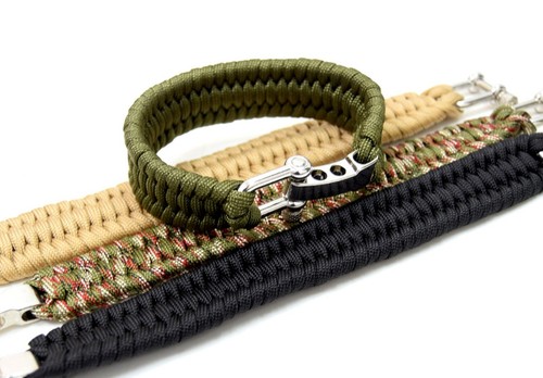 Paracord bracelet with - paracord,
