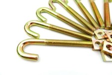 M8 8mm HOOK J BOLTS & SQUARE