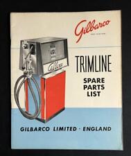 GILBARCO TRIMLINE PETROL PUMP MANUAL SPARE PARTS LIST VINTAGE BOOK SALE BROCHURE