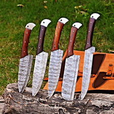 Damascus Chef Set Custom Made