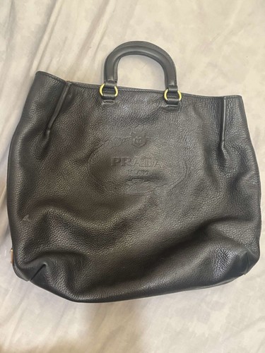 Prada leather tote handbag - leather,