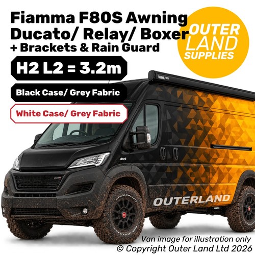 Fiamma f80s black - fiamma, 3.2m