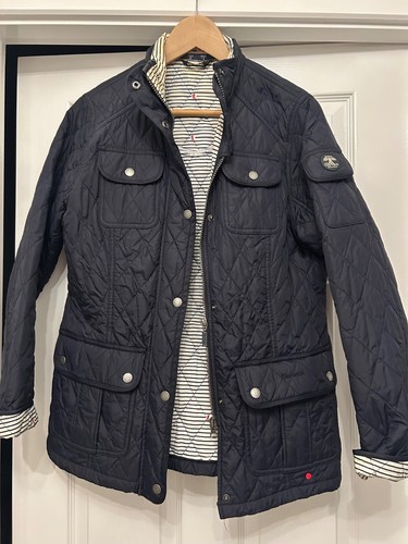 Navy ladies quilted barbour - ladies,